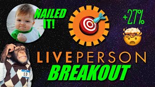 NAILED the LivePerson Stock Breakout 🎯 [upl. by Epoh]