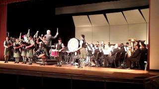 RHS Symphonic Band amp Pipe Band Highland Cathedral 2011 Spring Concert [upl. by Alahcim]