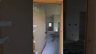 Tour Our Under Construction Tiny Home  Doors Windows and Sheetrock Installed [upl. by Dnalro755]