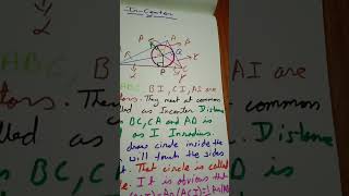 Incircle inradius incenter and angle bisectors [upl. by Arbrab]