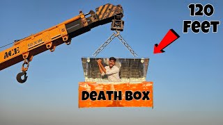 Please Help… Surviving In Death Box At 100 Feet  😥 मुझे क्रैन से बांधकर जिंदा लटका दिया 😑 [upl. by Salohcim]