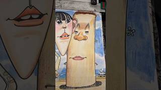 Foot washing station🦶💦 caricature art funny waikiki streetart hawaii [upl. by Filmore]