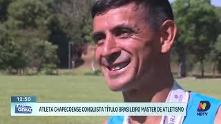 Atleta Chapecoense Jurandir de Jesus Conquista Ouro nos 10 km do Brasileiro de Atletismo Master [upl. by Calen710]