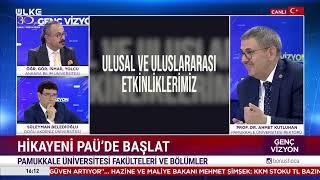 Pamukkale Üniversitesi Rektörü Prof Dr Ahmet Kutluhan Ülke TV Genç Vizyon Programı 19072024 [upl. by Lednic]