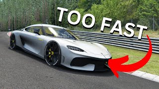 THE GEMERA IS TOO FAST FOR THIS TRACK  Asseto Corsa Mod [upl. by Mattland896]