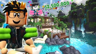 A 25 MILLION DOLLAR BLOXBURG MODERN TROPICAL GETAWAY TOUR [upl. by Luanne176]