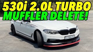 2018 BMW 530i 20L Turbo w MUFFLER DELETE [upl. by Larimor]