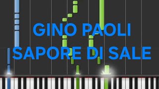 gino paolisapore di salerallentatoslowpiano facile easy tutorial [upl. by Hameean64]