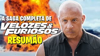 Velozes e Furiosos KKKKK A História dos 10 Filmes em 1 Vídeo [upl. by Ttocs]