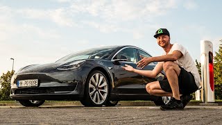 Abholung von meinem NEUEN AUTO In 34 Sekunden von 0 auf 100 kmh Tesla Model 3 PERFORMANCE [upl. by Amiaj506]