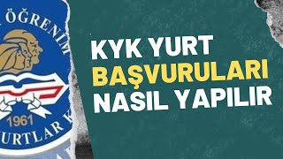 KYK Yurt Başvurusu Nasıl Yapılır [upl. by Odlonyer]