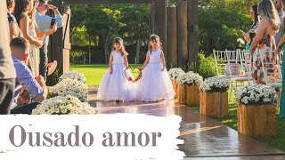 Linda entrada das alianças com a música Ousado Amor  Versão Musiart  Casamento [upl. by Atrebor]