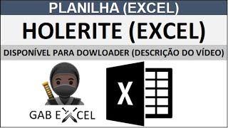 PLANILHA  HOLERITE EXCEL holerite recibodepagamento [upl. by Loats29]