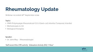 Rheumatology Update [upl. by Alicsirp]