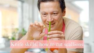 Knife Skills How to Slice Scallions [upl. by Sibbie23]