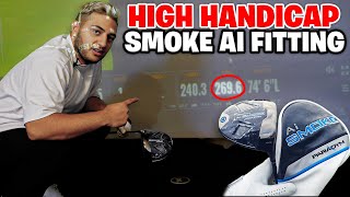 High Handicapper Club Fitting 2024 SMOKE AI DRIVER IS UNREAL [upl. by Nosneb737]