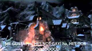 Skyrim original trailer with subtitles  misheard lyrics [upl. by Ketty]