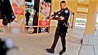 Bodycam Video Shows Officer Track and Kill Mass Shooter at Allen Outlet Mall [upl. by Neelhtak513]