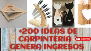 200 Ideas de madera que puedes hacer para vender y Generar Ingresos 🔥💰 [upl. by Jyoti363]