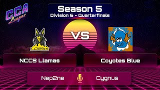 Div 6 Quarterfinals NCCS Llamas vs Coyotos Blue  CCA League S5 [upl. by Inail1]