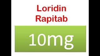 Loridin Rapitab 10mg  Loratadine [upl. by Epp636]