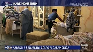 Arresti e sequestri colpo ai Casamonica  Agorà Estate 18072018 [upl. by Notneuq]