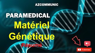 Matériel Génétique  Vlog Résumé de Cours Paramedical [upl. by Nabal]