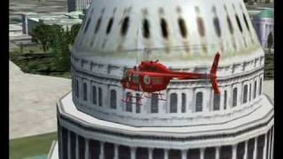 Flight Simulator X  around the Capitol in Washington DC [upl. by Jorgan233]