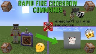 Command Block Tutorial 34 Rapid Fire Crossbow Commands in Minecraft 114 MiniShowcase [upl. by Shien186]