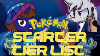 Pokemon first stage starters tier list Ft Xaldin Wolfgang Yugi BronyEnder and Opal [upl. by Renraw]