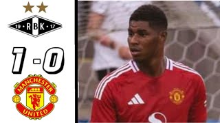 Rosenborg Vs Manchester United 10 Highlights  PreSeason 2024 [upl. by Naesad]