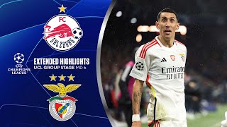 Salzburg vs Benfica Extended Highlights  UCL Group Stage MD 6  CBS Sports Golazo [upl. by Asirap]