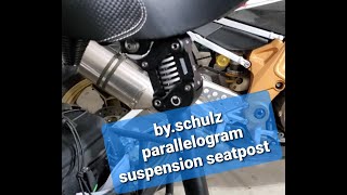 Mini review of the bySchulz G2 ST parallagram suspension seatpost [upl. by Enail]