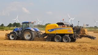 New Holland T7270 amp BB 9080  Loonw De Bruyne  stro persen [upl. by Eemiaj]