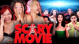 Foreign Girls React  Scary Movie  First Time Watch [upl. by Lelia668]