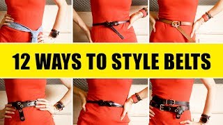 12 Ways To Wear A Belt [upl. by Eutnoj]