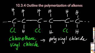 S245 Outline the Polymerisation of Alkenes SL IB Chemistry [upl. by Robbin]