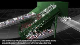 BHS NewSorter® Animation ONP Fiber Recycling [upl. by Jacquenetta557]