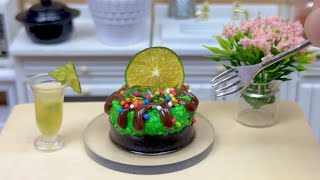 Make a unique ice cream cake from kumquat in the kitchen of a tiny person asrm minifood [upl. by Sybilla707]