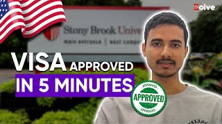 US F1 Visa Interview Experience  Mumbai Consulate  Stony Brook University [upl. by Eileen]