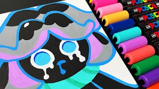 Drawing Cookie Run Kingdom Squid Ink Cookie with Posca Markers shorts [upl. by Ranita499]