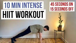 10 MIN INTENSE HIIT WORKOUT [upl. by Ecirtaeb]