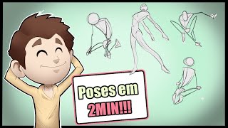 Desenhe poses complexas de forma simples 3 passos essências [upl. by Iblok491]