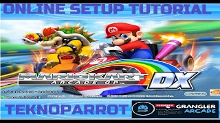 Mario Kart Arcade GP DX OnlingGamepla Setup TutorialTeknoparrot NO PATRON Pc [upl. by Ellennaj]