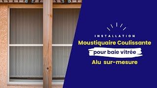 Moustiquaire Coulissante pour Baie Vitrée [upl. by Ahswat]