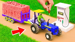 diy mini truck for transporting rice to animal feed – exciting science project [upl. by Reinaldo]