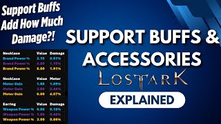 Lost Ark Explained Support Buffs and Accessories [upl. by Millisent296]