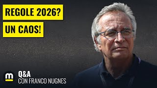 REGOLE F1 2026 perché il FUTURO FA PAURA  QampA con Franco Nugnes [upl. by Aicyle]