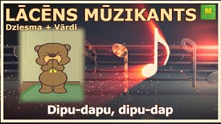 LĀCĒNS MŪZIKANTS  vārdi  Bērnu Brīnumzeme [upl. by Philbo684]