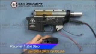 Airsoft AEG GampG GR16 M16 Receiver Assembly by AirSplat [upl. by Alicirp325]